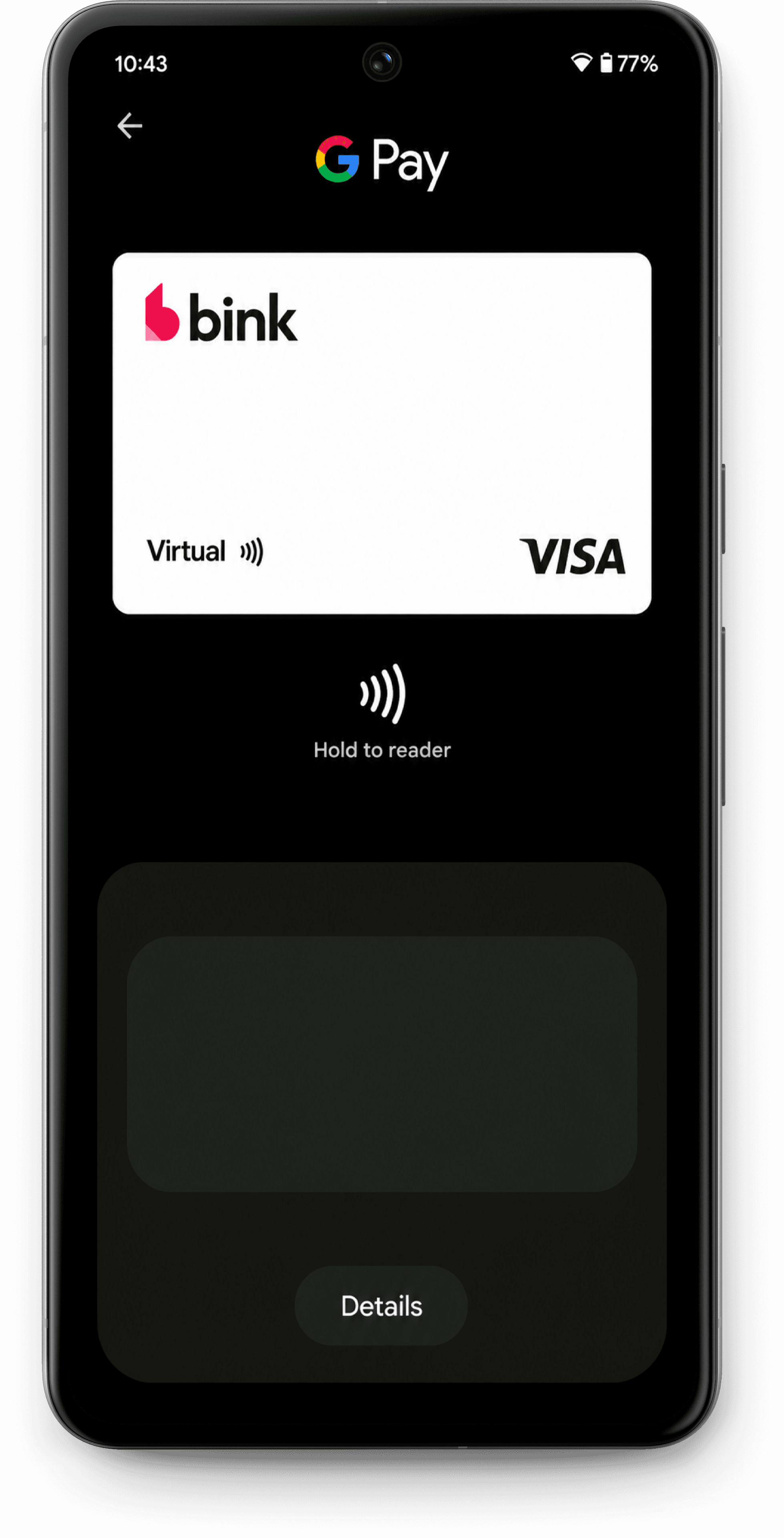 Tarjeta virtual Bink en Google Pay